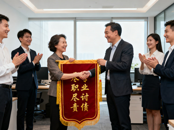 扬州文凯讨债公司恭喜易女士成功追回欠款